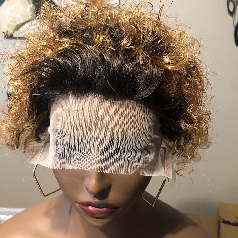 🌹Pixie Cut 13x1 lace Human Hair wig